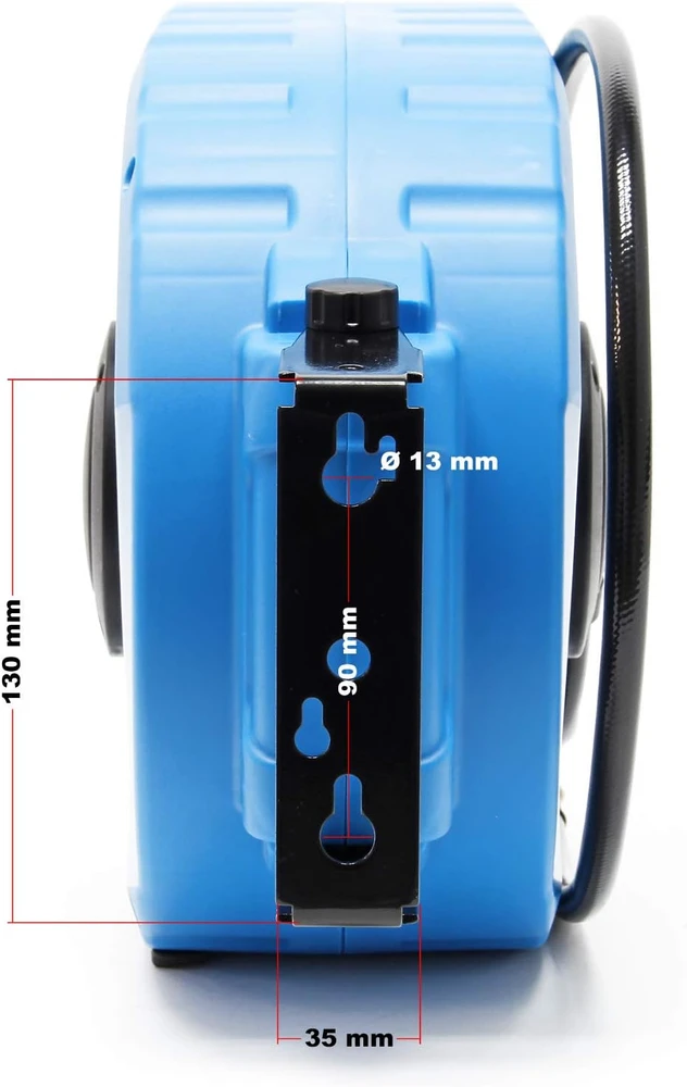 Wiltec automatinė suspausto oro žarnos ritė 10 m + 1 m, 8 bar, 62349