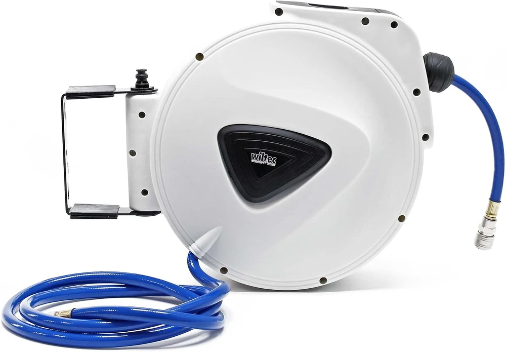 Wiltec automatinis pneumatinės žarnos ritinys su 20 m PVC žarna, 8 bar, 60326