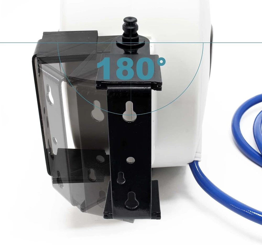 Wiltec automatinis pneumatinės žarnos ritinys su 20 m PVC žarna, 8 bar, 60326