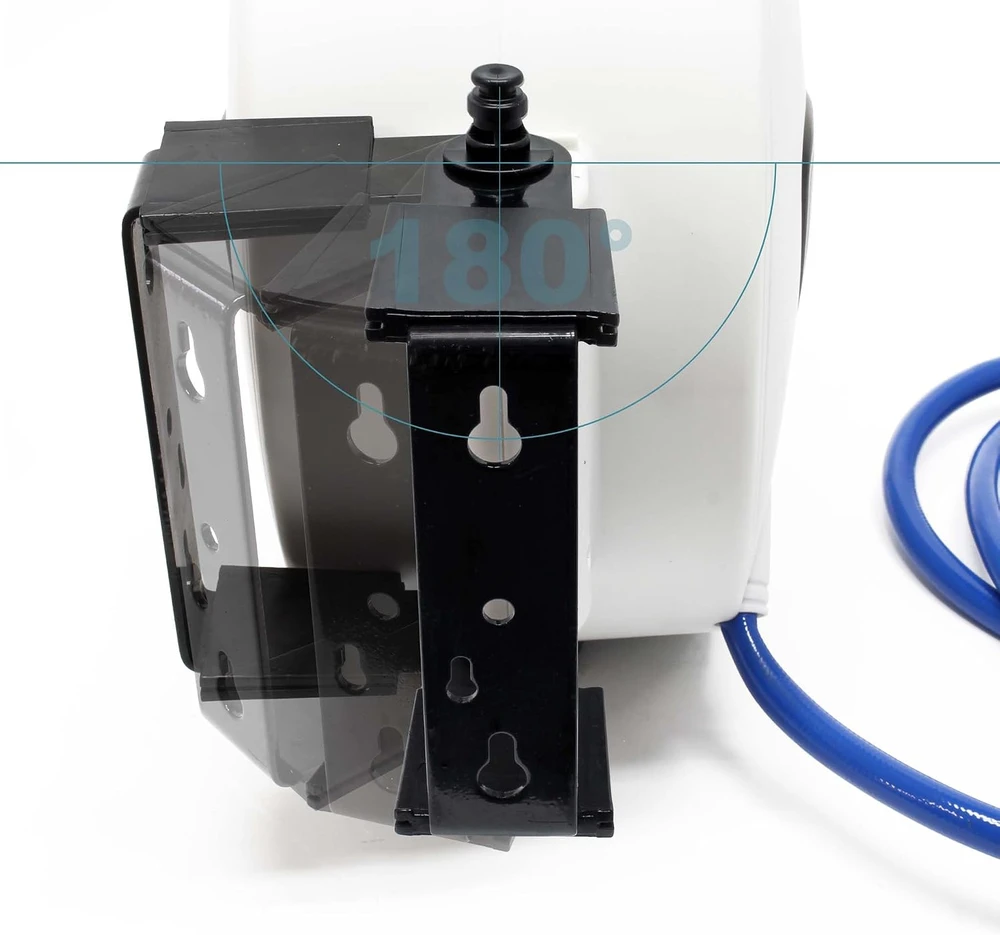 Wiltec automatinis suslėgto oro žarnos ritinys su 15 m PVC žarna 60327