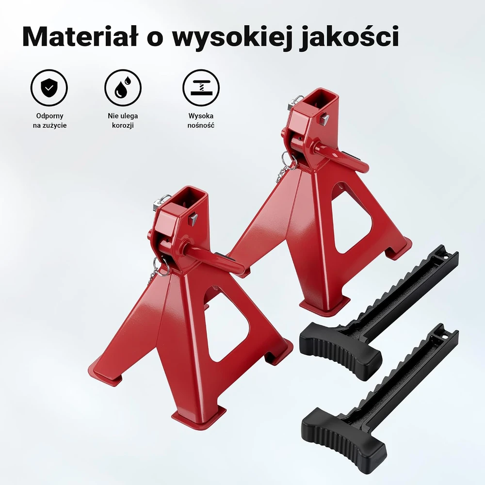 Wiltec automobiliniai atraminiai stovai 3 t, 290–425 mm, 2 vnt., 65307