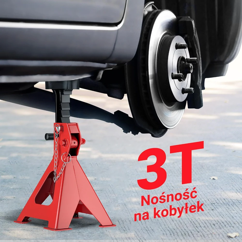 Wiltec automobiliniai atraminiai stovai 3 t, 290–425 mm, 2 vnt., 65307