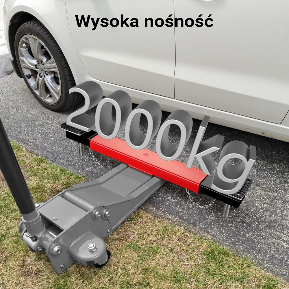 Wiltec automobilinio keltuvo skersinė sija 2000 kg su reguliuojamomis guminėmis atramomis 63855