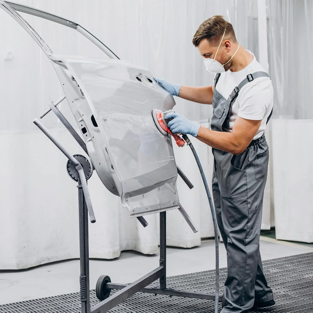 Wiltec automobilių detalių dažymo stovas 360° su 6 laikikliais, 30286