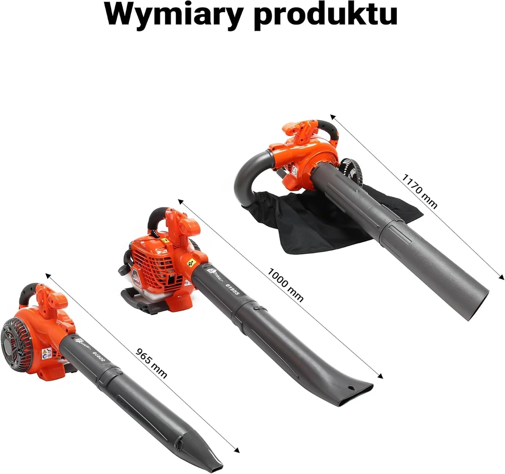 Wiltec benzininis lapų pūstuvas-siurblys-smulkintuvas 1 AG, 265 km/h, 50 l, 61955