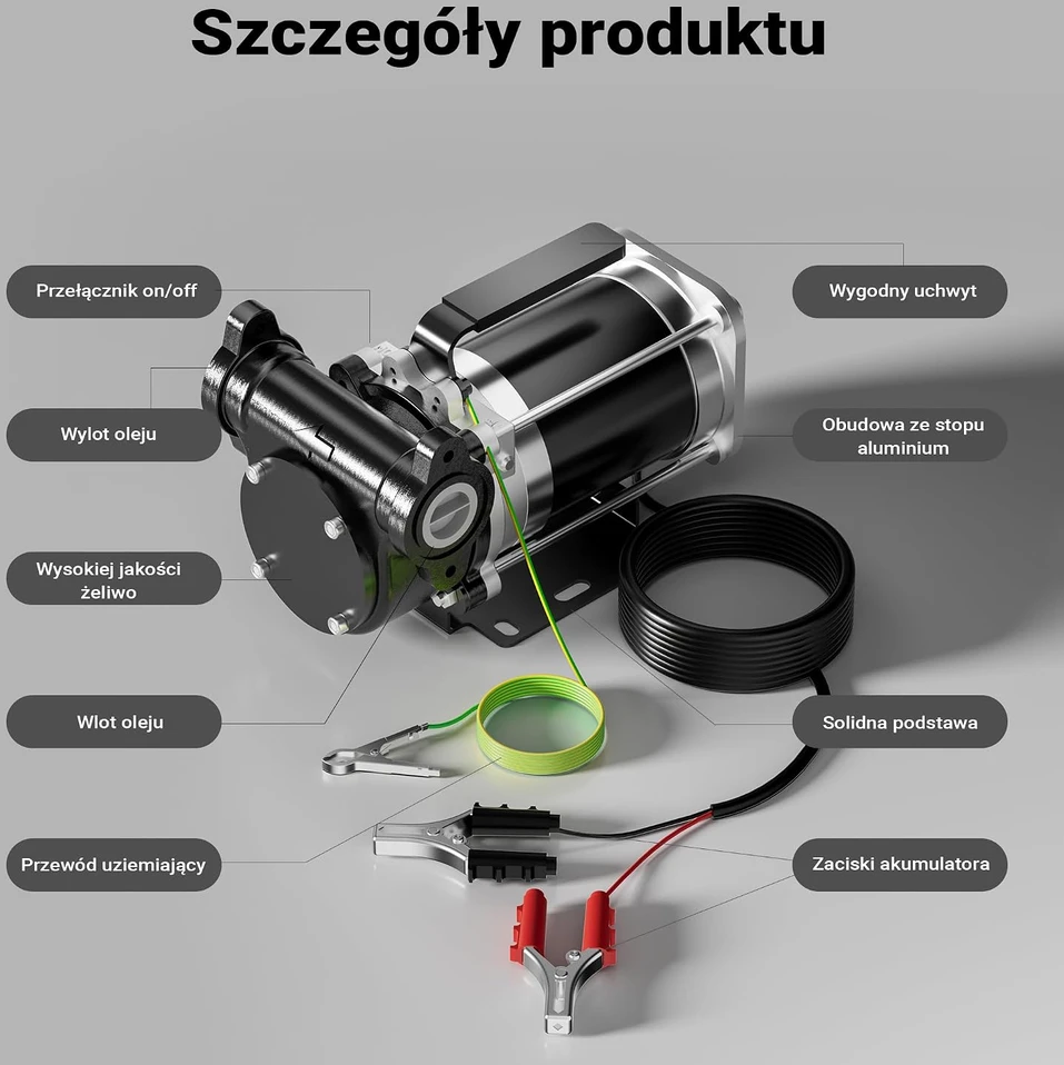 Wiltec elektrinis kuro siurblys 12 V, 180 W, 57 l/min, savaiminio įsiurbimo, 65124