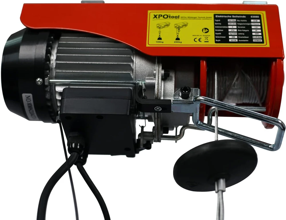 Wiltec elektrinis lyninis keltuvas 540 W, 125/250 kg, 6/12 m, modelis 63081