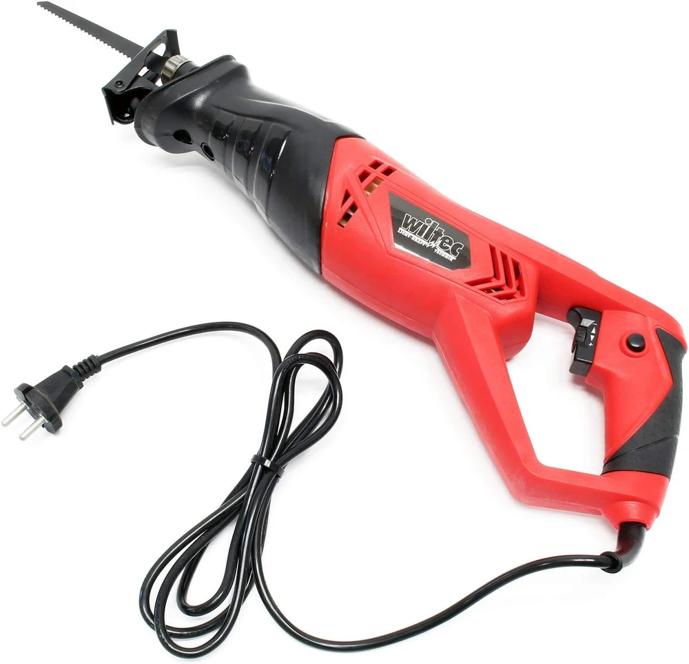 Wiltec elektrinis tiesinis pjūklas 900 W su SDS sistema, 115 mm pjovimo gyliu, modelis 61076