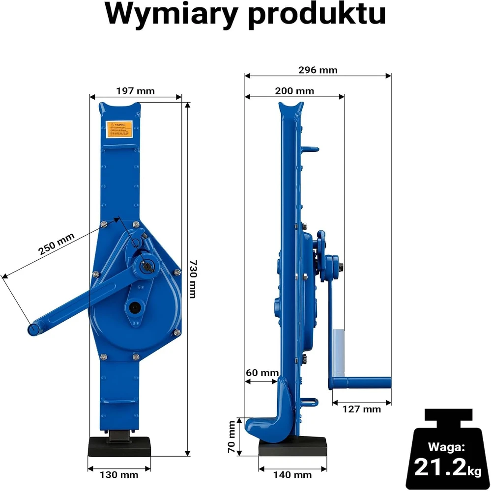 Wiltec geležinkelinis rankinis keltuvas 3000 kg, kėlimo aukštis 350 mm, modelis 64722