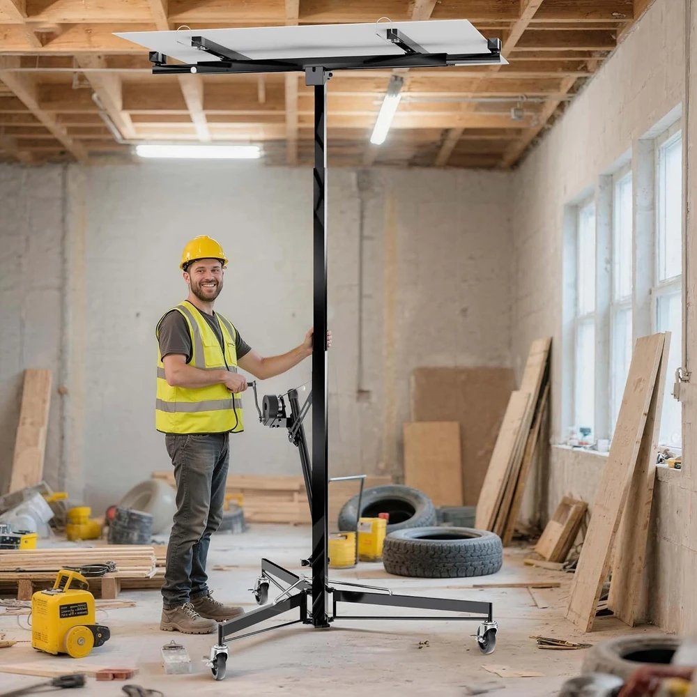Wiltec gipso kartono plokščių keltuvas XXL iki 68 kg, 140–350 cm, modelis 51289