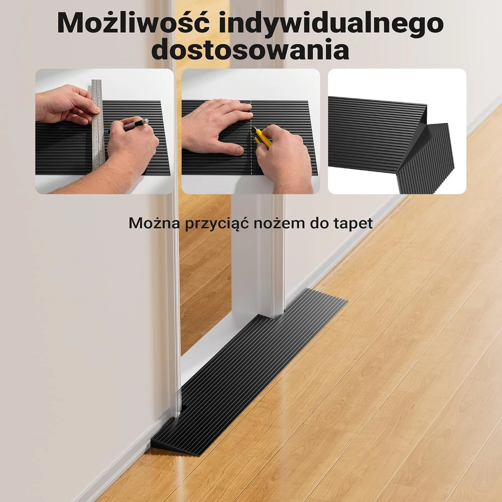 Wiltec guminė neslystanti slenksčio rampa 20 x 150 x 900 mm, 500 kg, 60927