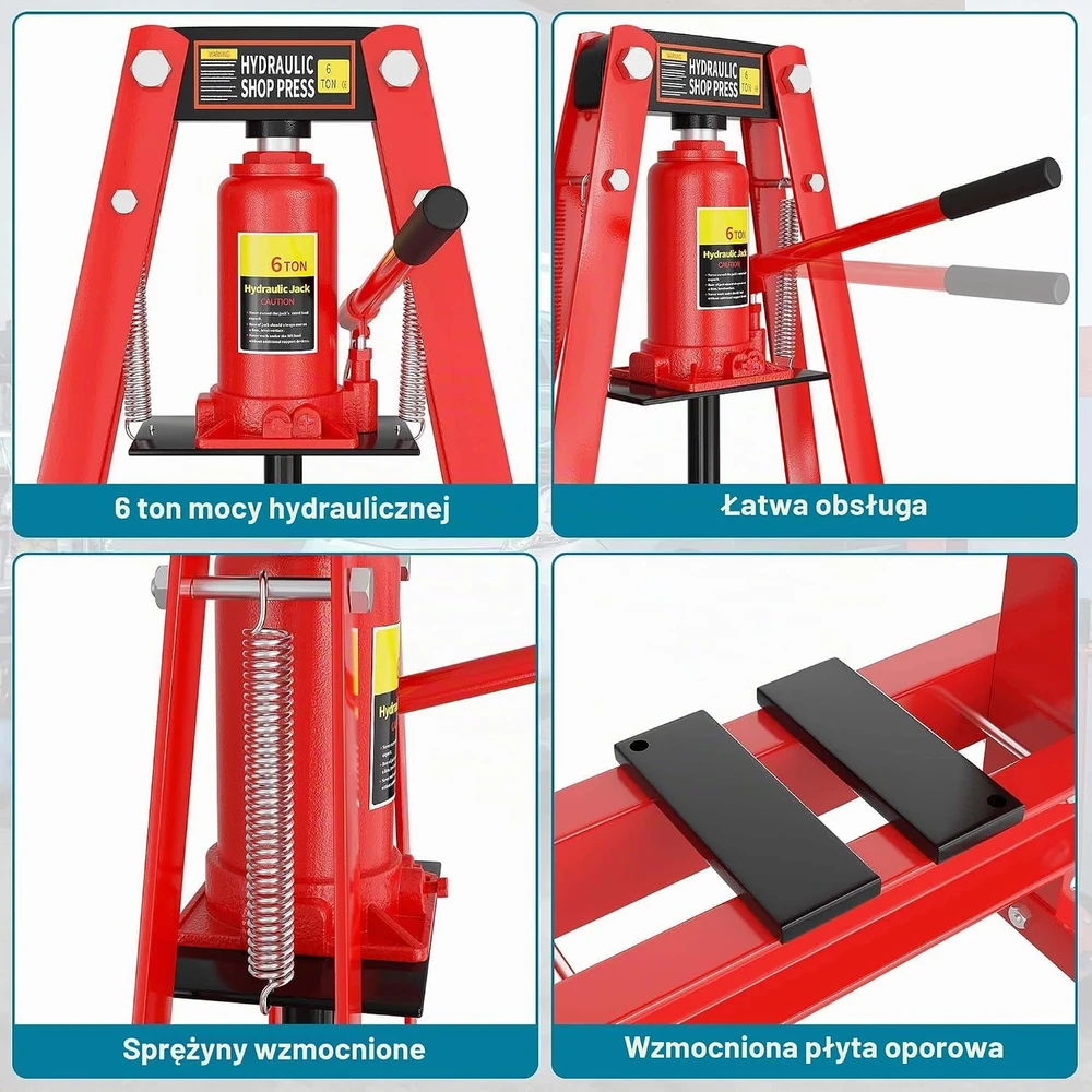 Wiltec hidraulinis A formos dirbtuvių presas 6 t, 260 mm, modelis 61889