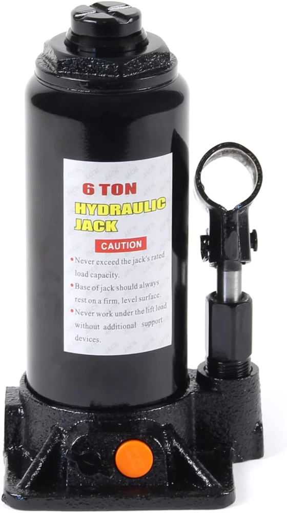 Wiltec hidraulinis butelinis domkratas 6 t, 197–382 mm, modelis 61330