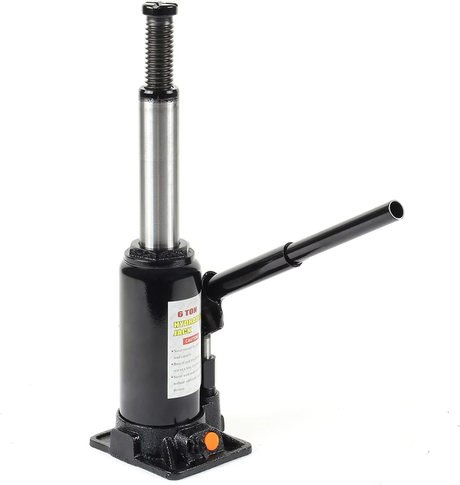 Wiltec hidraulinis butelinis domkratas 6 t, 197–382 mm, modelis 61330