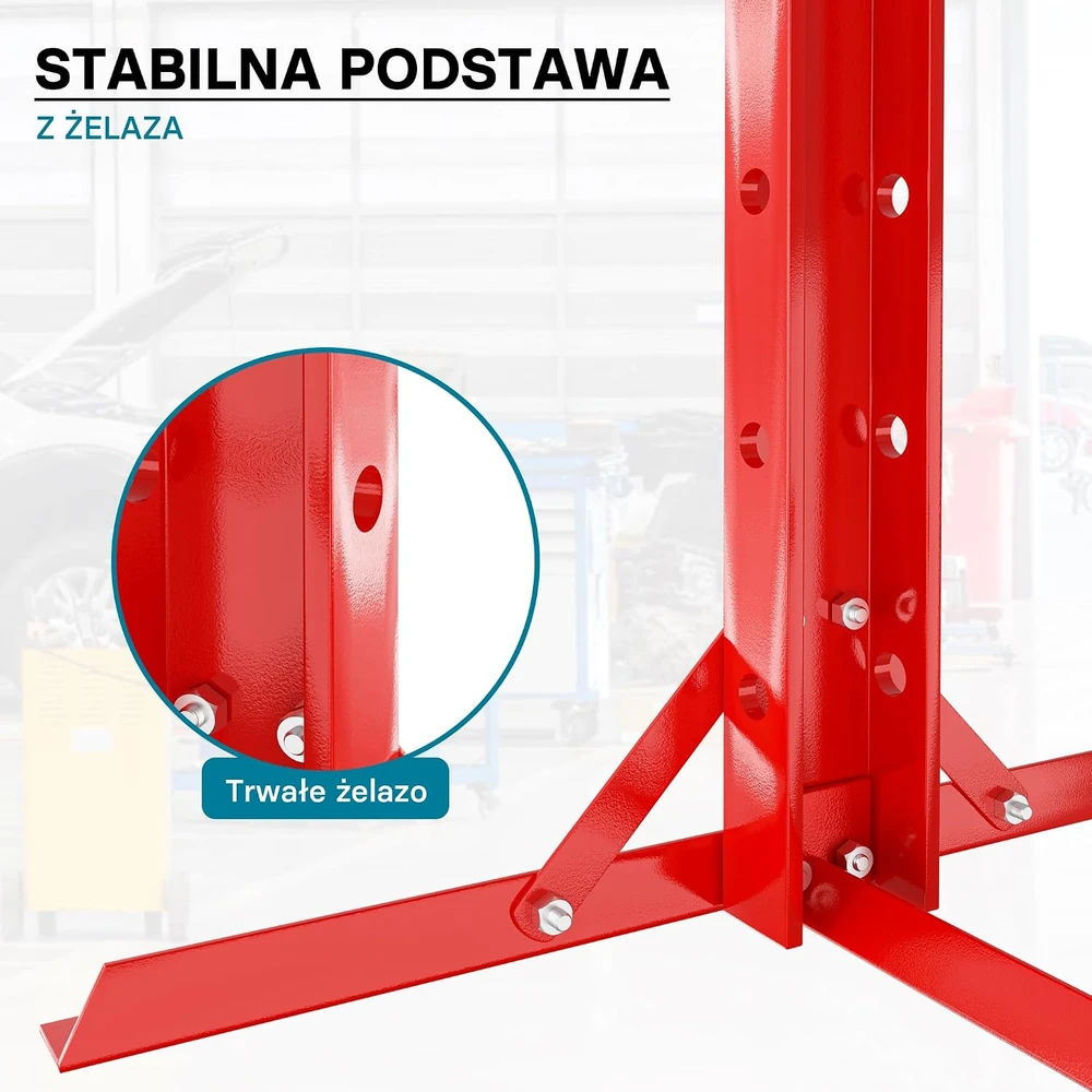 Wiltec hidraulinis dirbtuvių presas 12 t, reguliuojamas, 51257
