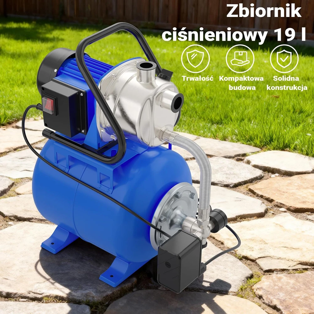 Wiltec hidroforas 1200 W, 3400 l/h su 19 l membraniniu baku, 61544