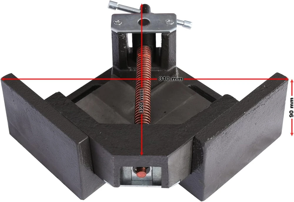 Wiltec kampinės suvirinimo staklės 100 mm, tvirtinimo gylis 75 mm, 61092