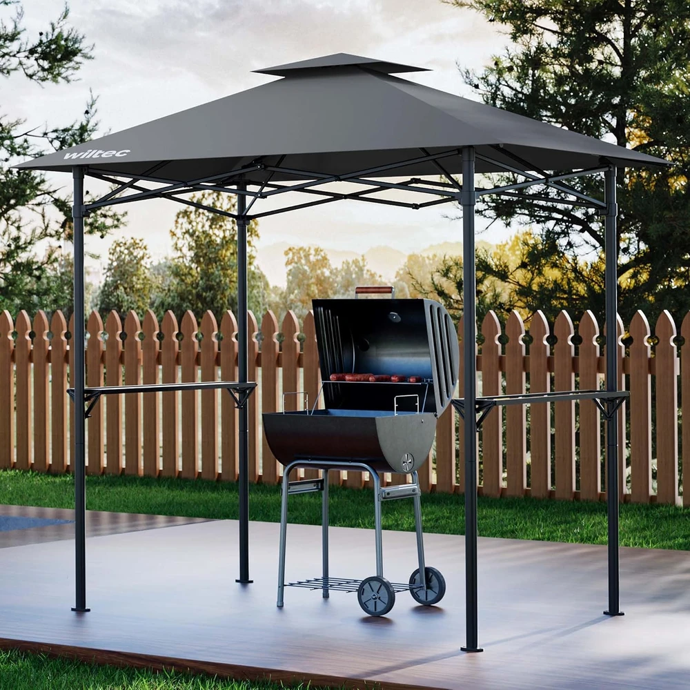 Wiltec kepsninės paviljonas su dūmų ventiliacija ir UV 50+ stogo danga 64655