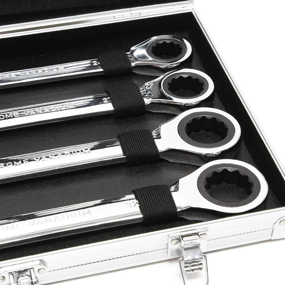Wiltec kombinuotų raktų su terkšle rinkinys, 22 vnt., 6–32 mm, 72 dantų, 51982