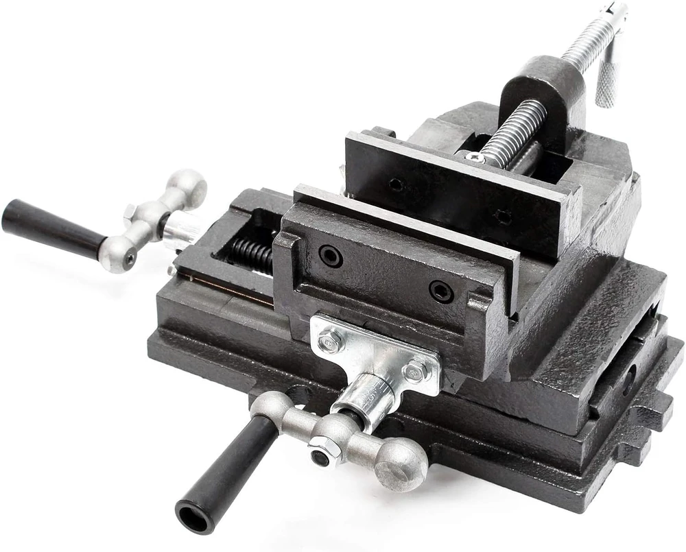 Wiltec kryžminės eigos mašininiai spaustuvai 75 mm iš ketaus, modelis 61093