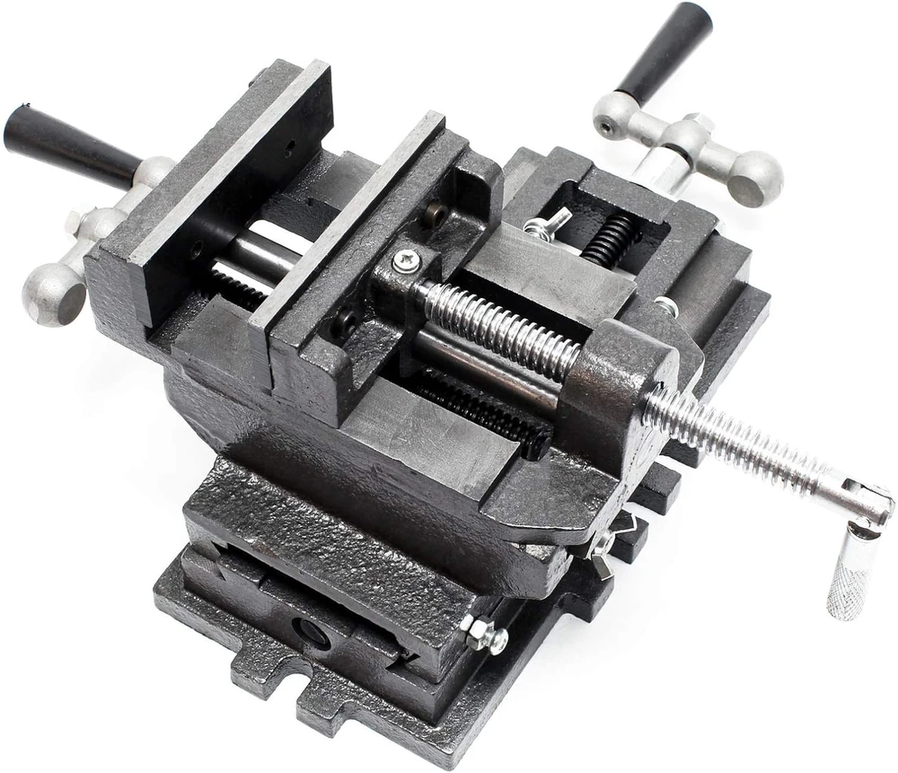 Wiltec kryžminės eigos mašininiai spaustuvai 75 mm iš ketaus, modelis 61093