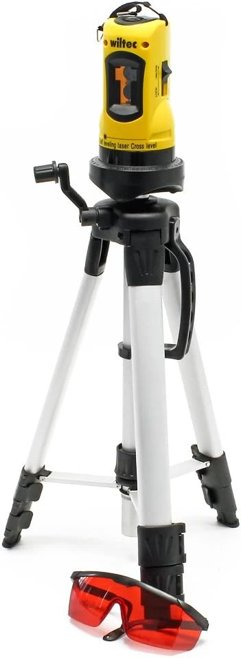 Wiltec kryžminis savaime išsilyginantis lazeris su 1,2 m stovu, ±0,5 mm/m, 51714