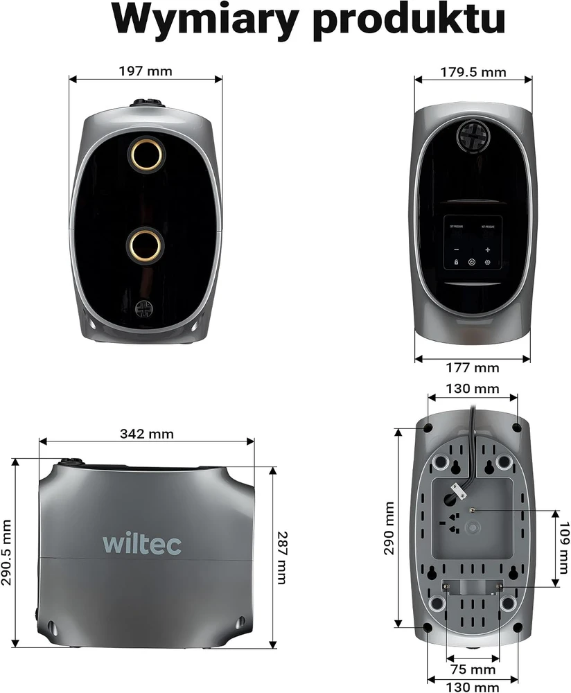 Wiltec magnetinė išcentrinė vandens pompa 450 W, 30 m, 66 l/min, 65729