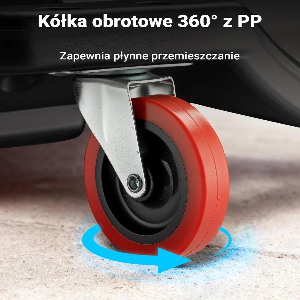 WilTec mechaniko dirbtuvių gultas iš PE, 90 x 40 x 9 cm, iki 90 kg, modelis 61196