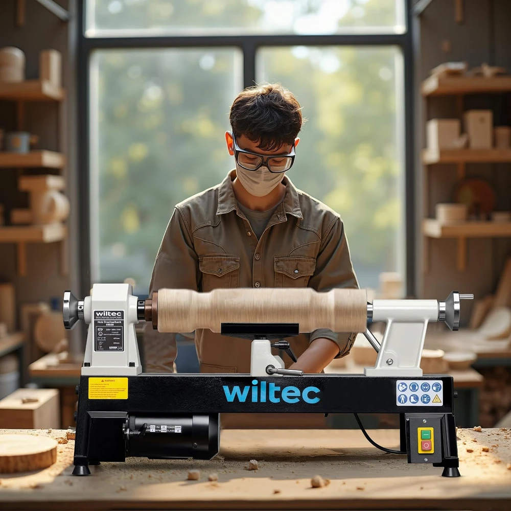 Wiltec medienos tekinimo staklės 370 W, 600–2800 aps./min., 457 mm, modelis 65028