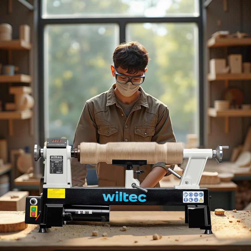 Wiltec medžio tekinimo staklės 550 W, 650–3800 aps./min., 457 mm, modelis 65029