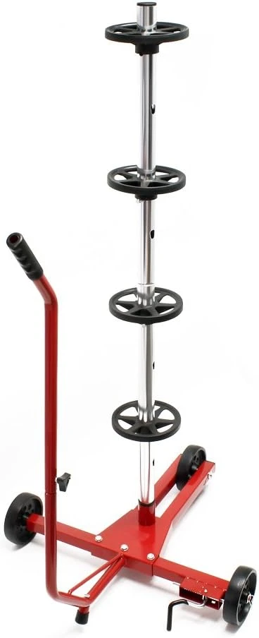 Wiltec mobilus automobilių padangų ir ratlankių stovas iki 225 mm, 100 kg, 51457