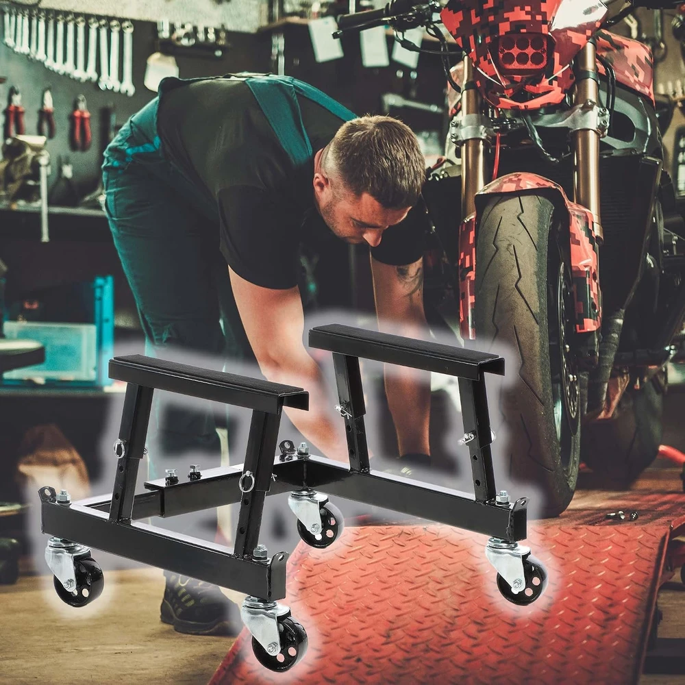 Wiltec mobilus motociklų ir keturračių remonto stovas su ratukais, 680 kg, 64730