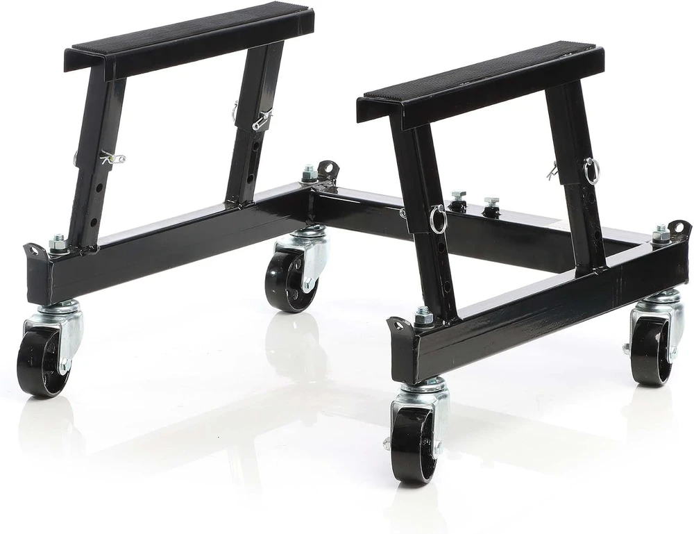 Wiltec mobilus motociklų ir keturračių remonto stovas su ratukais, 680 kg, 64730