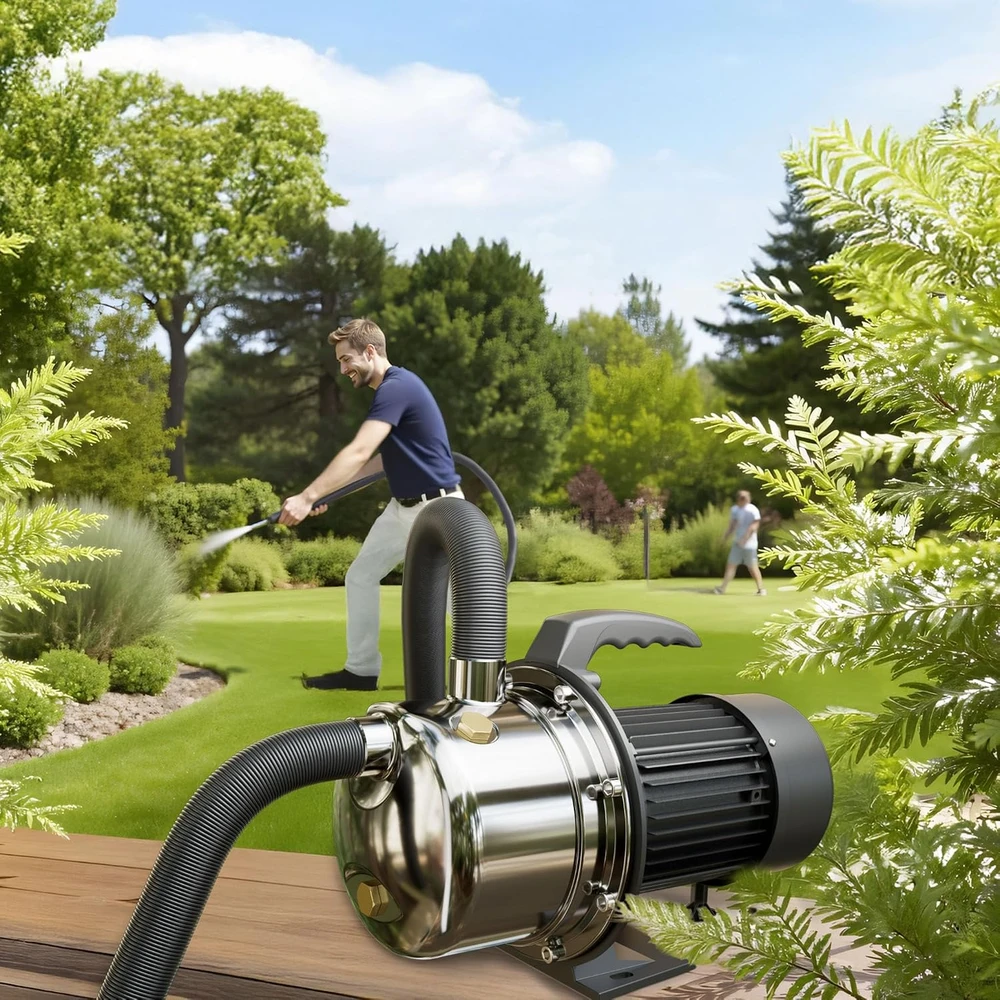 Wiltec namų vandens stotelė JET110S 1100 W, 4600 l/h, nerūdijančiojo plieno, 50757