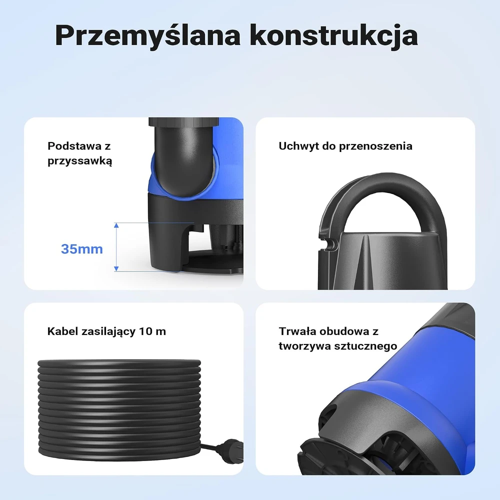 Wiltec nešvaraus vandens panardinamas siurblys 1100 W, 15000 l/h, 61173