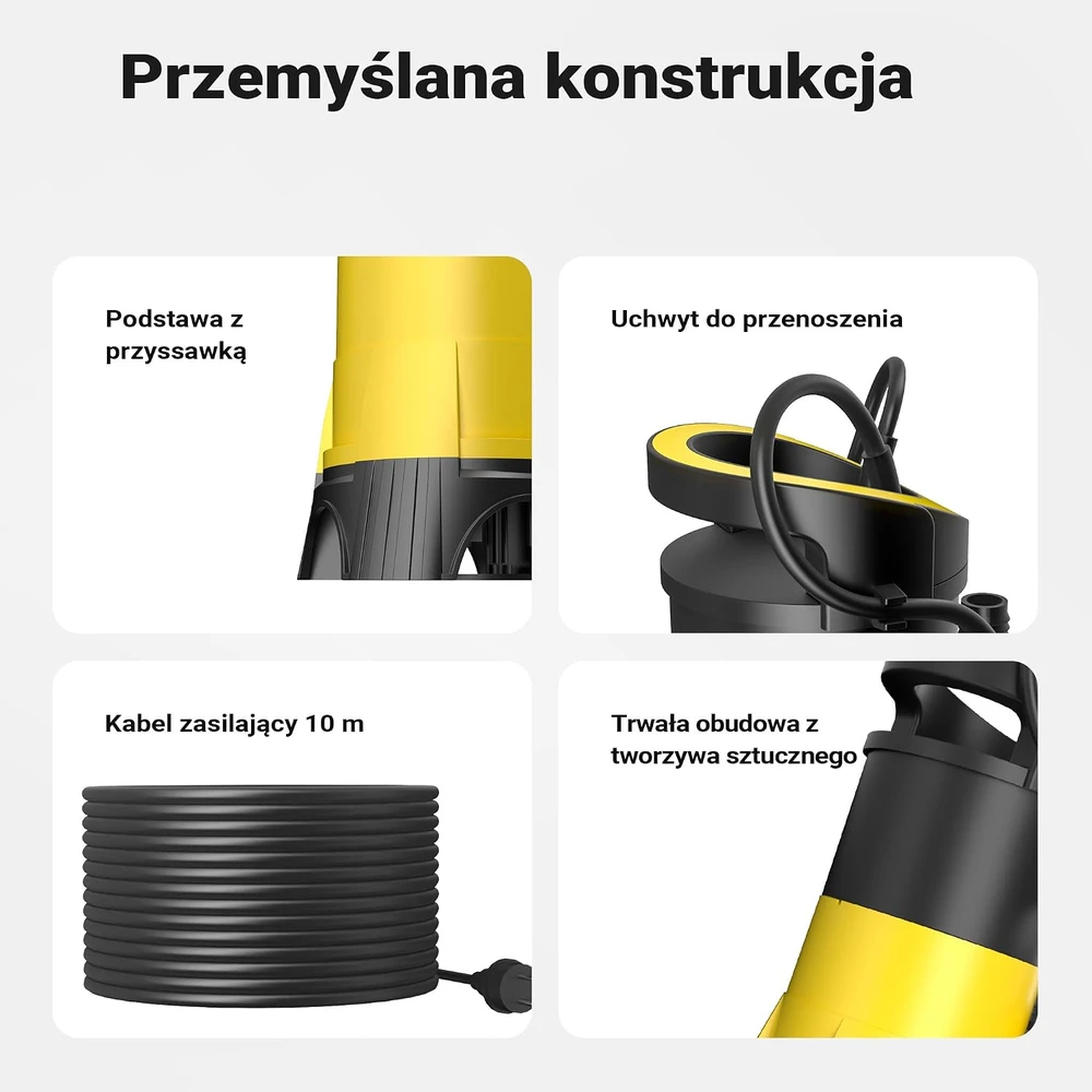 Wiltec nuotekų siurblys 400 W, 7500 l/val., kėlimo aukštis 5 m, modelis 51534