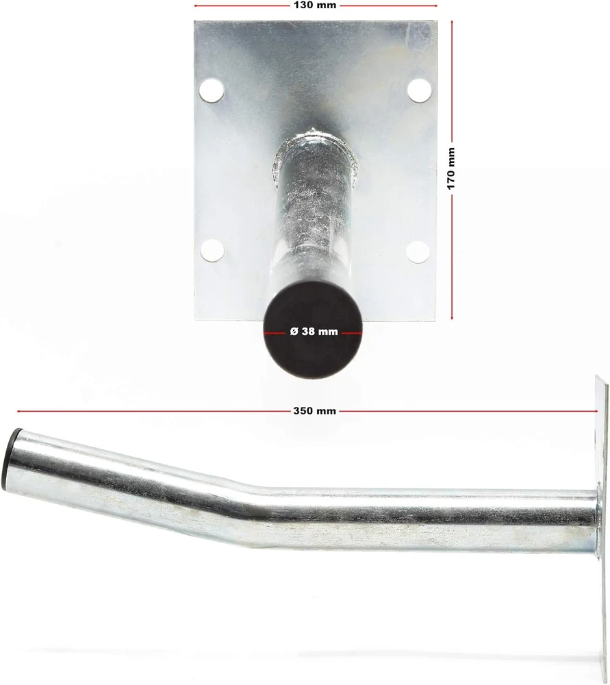 Wiltec padangų ir ratlankių sieniniai kabliai, 4 vnt., 35 cm, 50 kg, 60590