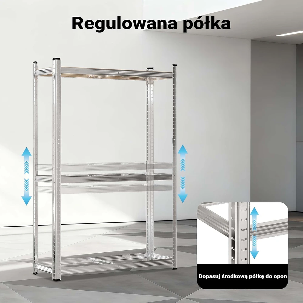 Wiltec padangų stelažas 795 kg, 12 padangų, 180 x 120 x 40 cm, 60285