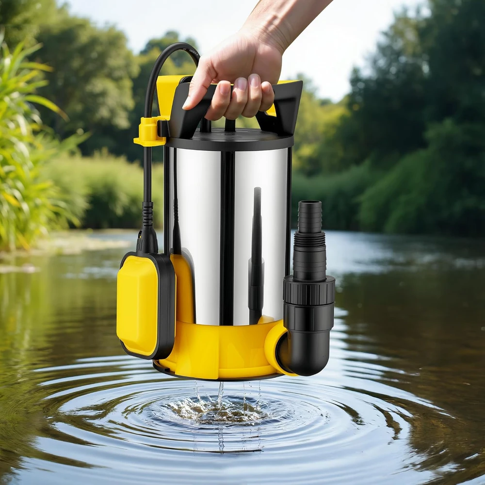 Wiltec panardinamas siurblys 3 viename švariam ir nešvariam vandeniui, 400 W, 8000 l/h, 65315