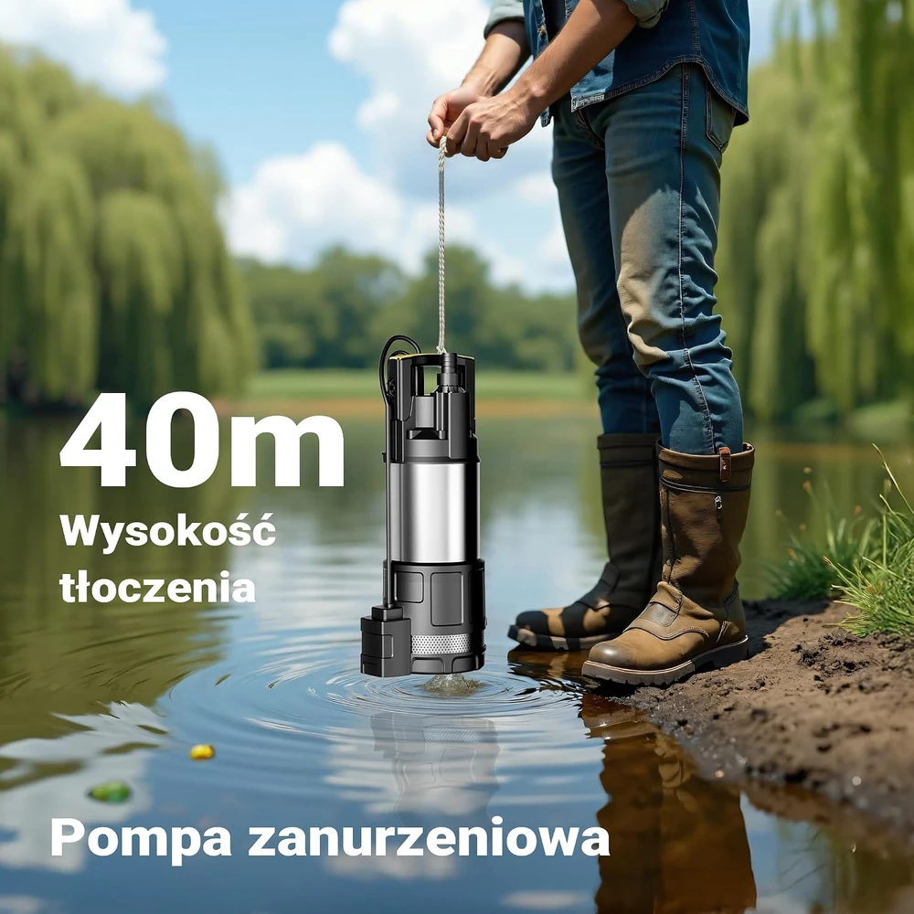 Wiltec panardinamas švaraus vandens siurblys 1200 W, 6000 l/h, 40 m, 65342
