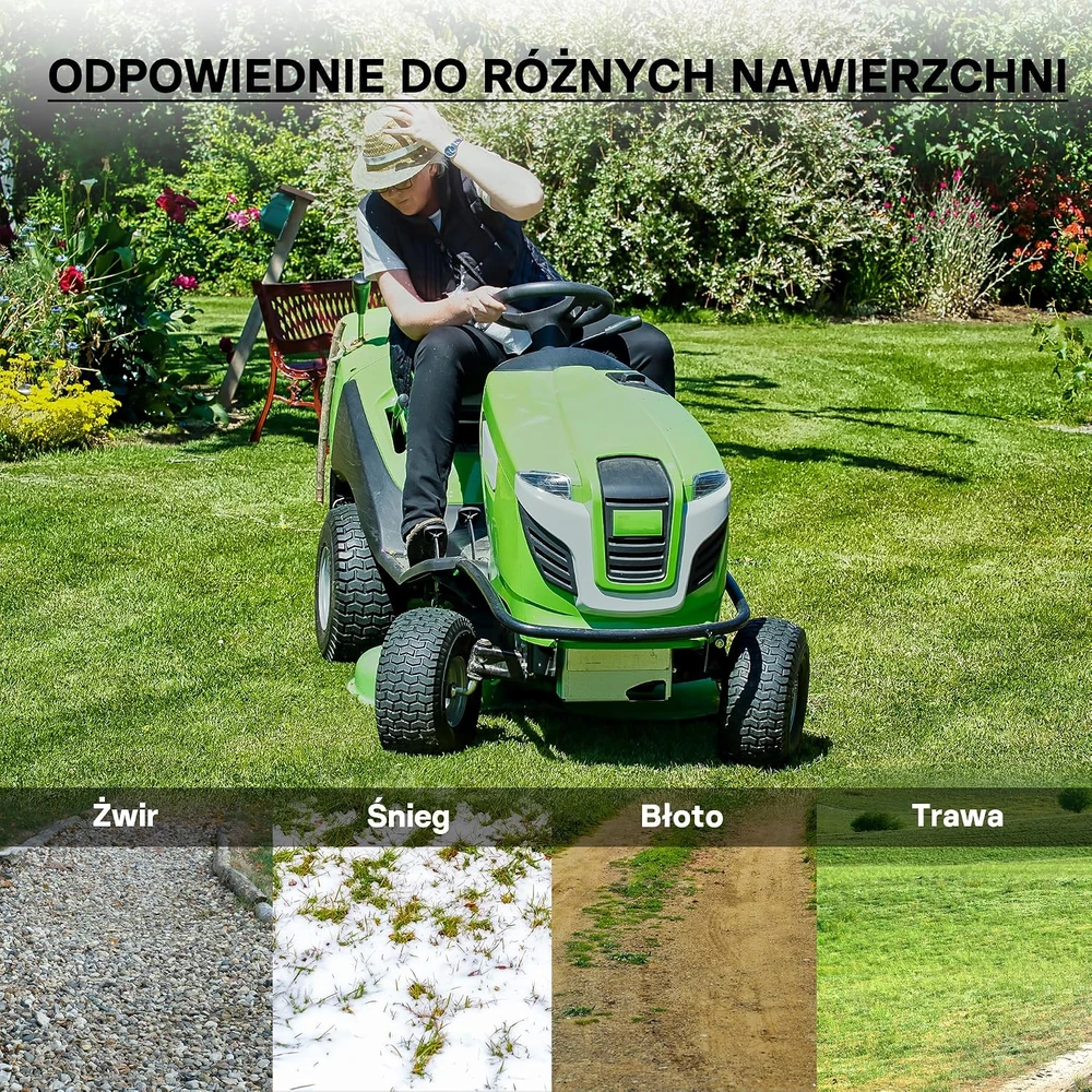 Wiltec pneumatinė traktoriuko vejapjovės padanga su kamera 15x6.00-6, 4 PR, 51161
