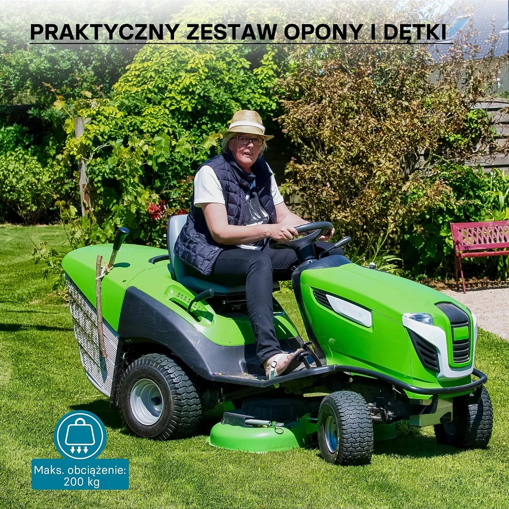 Wiltec pneumatinė traktoriuko vejapjovės padanga su kamera 15x6.00-6, 4 PR, 51161