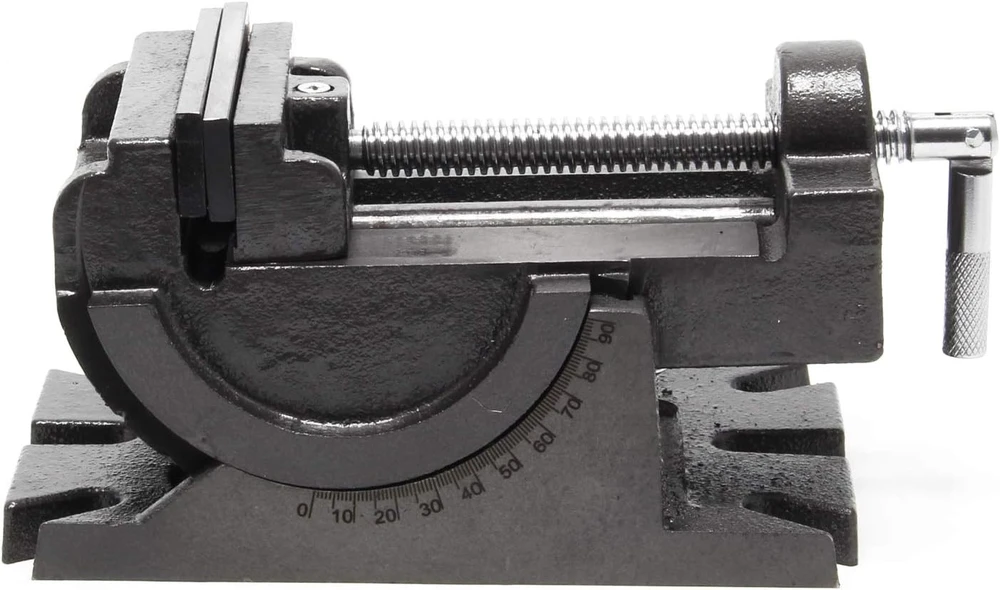 Wiltec precizinis pakreipiamas staklinis spaustuvas 100 mm, 0–90°, 62052