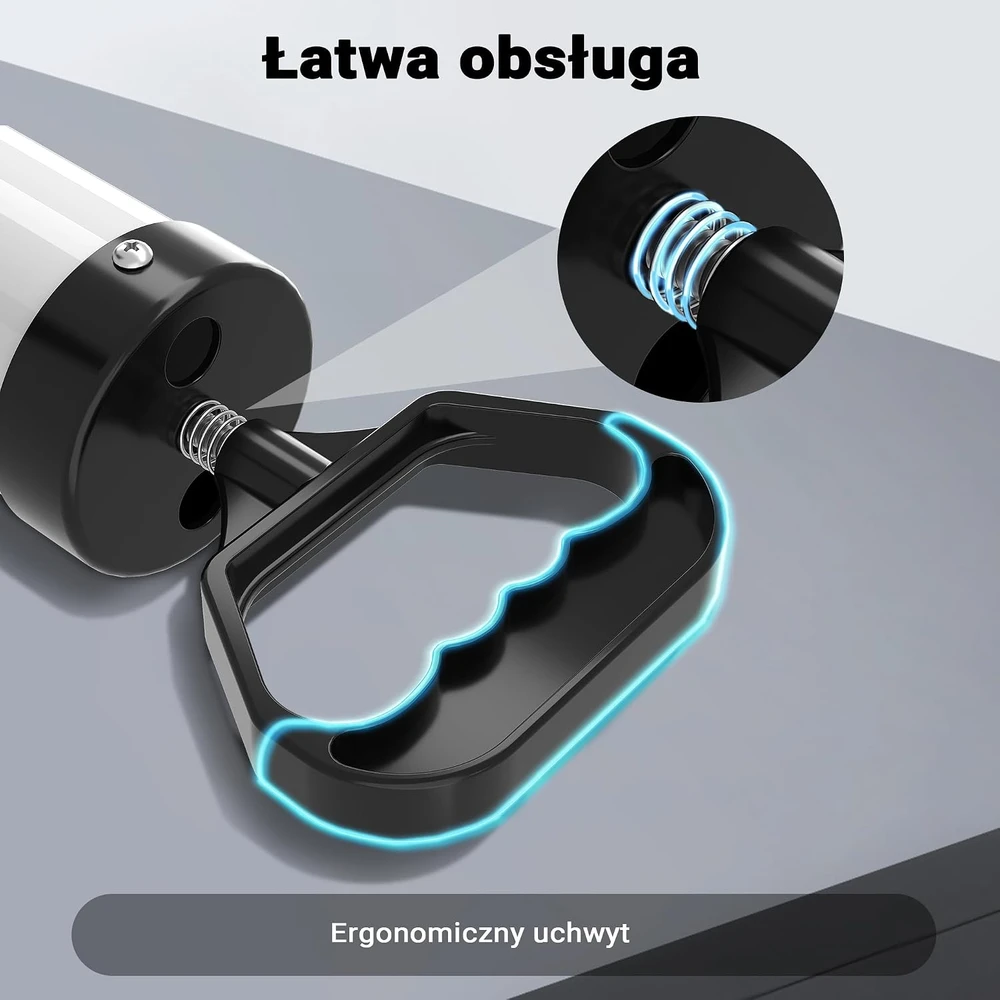 Wiltec rankinis vamzdžių valymo siurblys su 3 guminiais adapteriais 64734