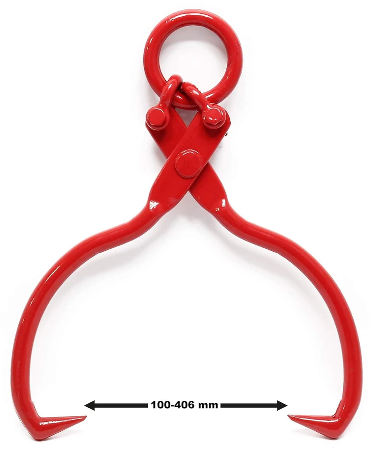 WilTec rąstų kėlimo žnyplės iki 450 mm, 680 kg keliamosios galios, modelis 62333