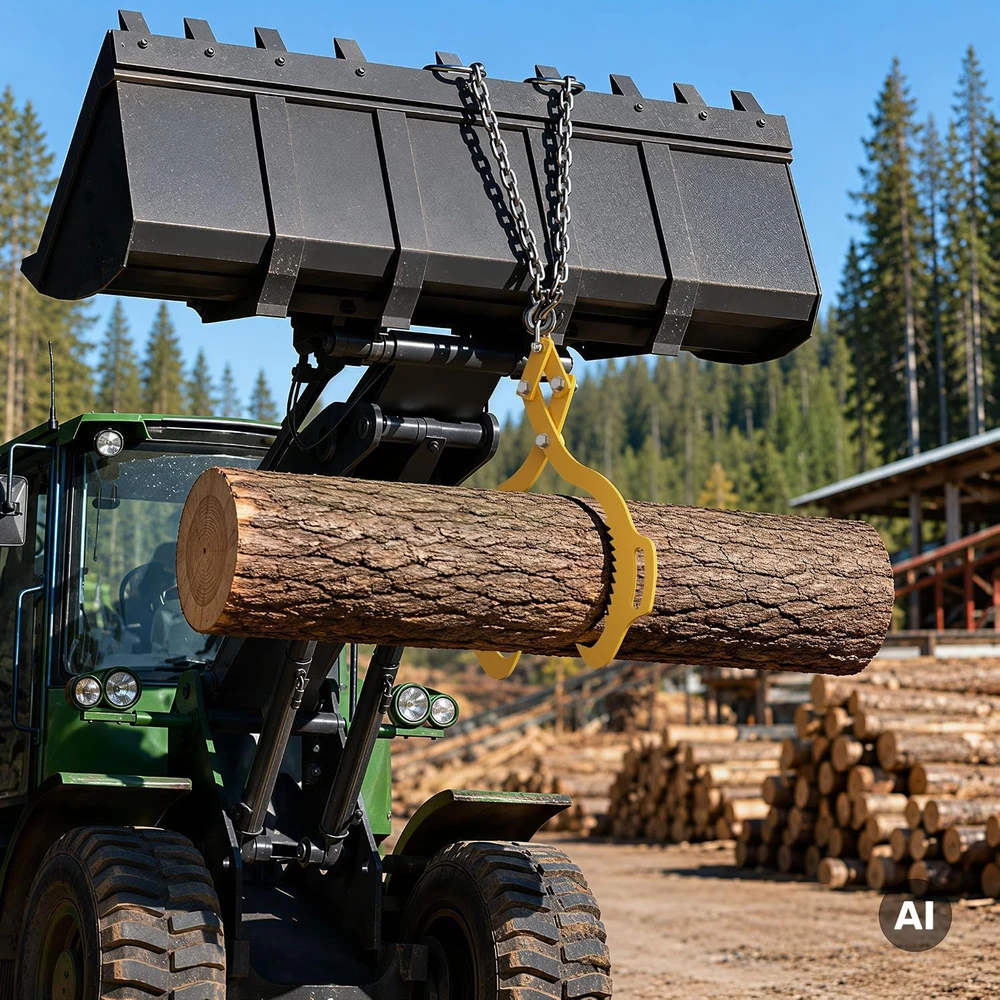Wiltec rąstų kėlimo žnyplės iki 520 mm, 500 kg keliamosios galios, 62386