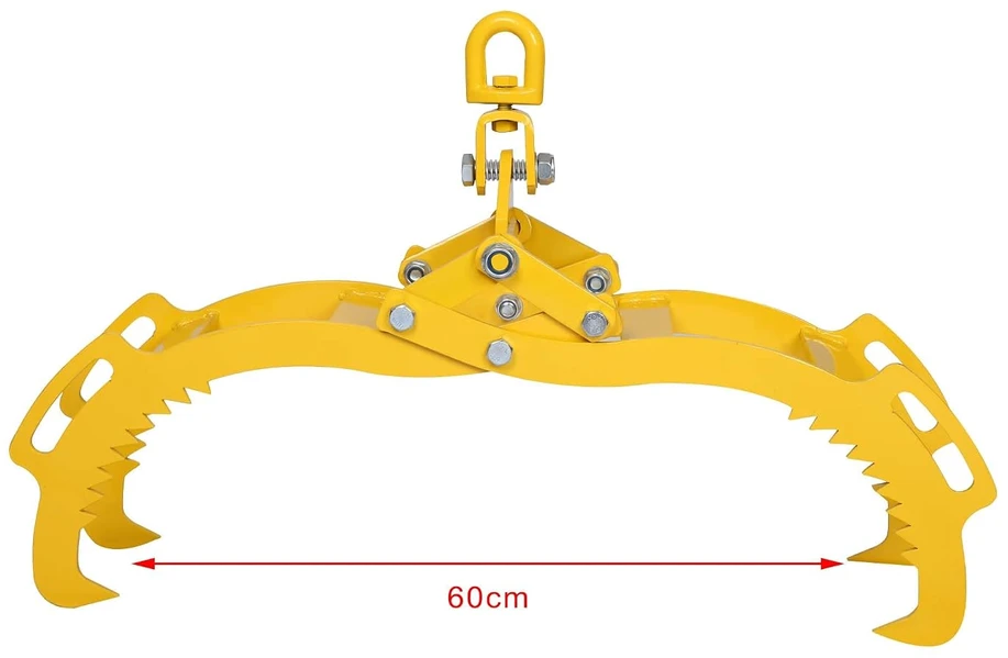 Wiltec rąstų kėlimo žnyplės iki 600 mm, 800 kg, 4 griebtuvai, 62623