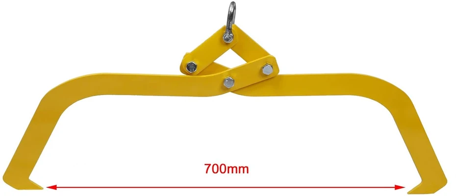Wiltec rąstų kėlimo žnyplės su 2 spaustukais, iki 700 mm, 500 kg, 4251548119655