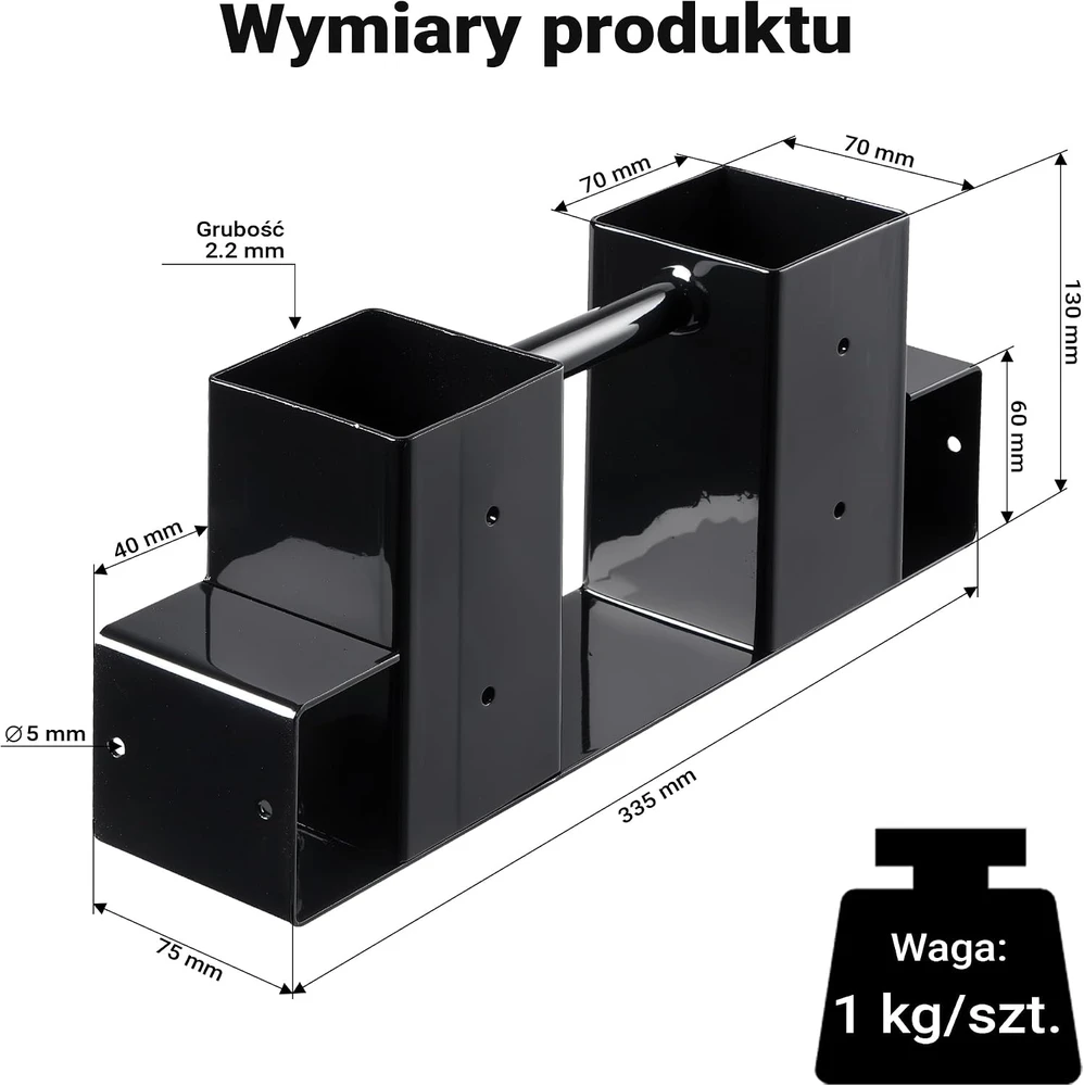 Wiltec reguliuojami malkų stovo laikikliai iš milteliniu būdu dažyto plieno, 2 vnt., 51462