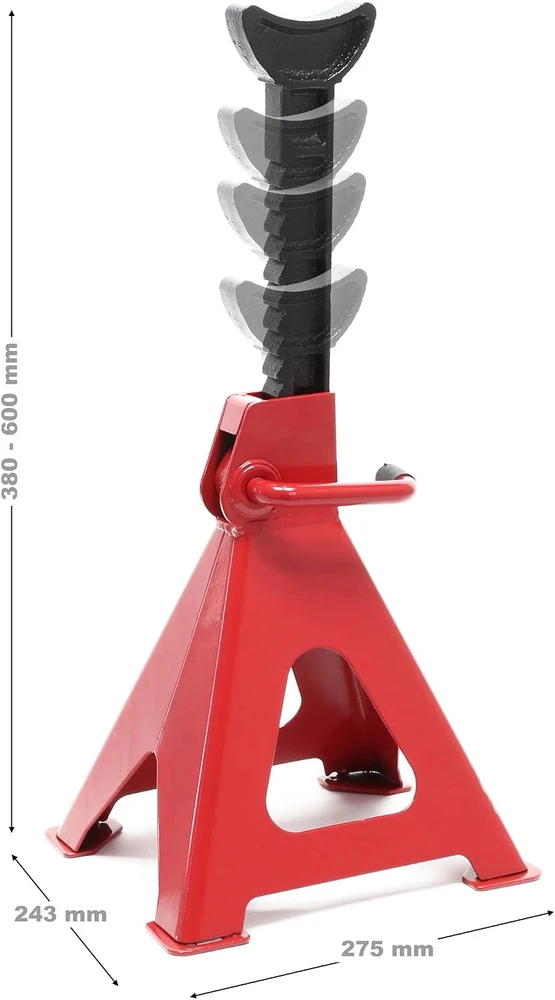 Wiltec reguliuojamo aukščio automobiliniai atraminiai stovai 6000 kg, 410–580 mm, 51459